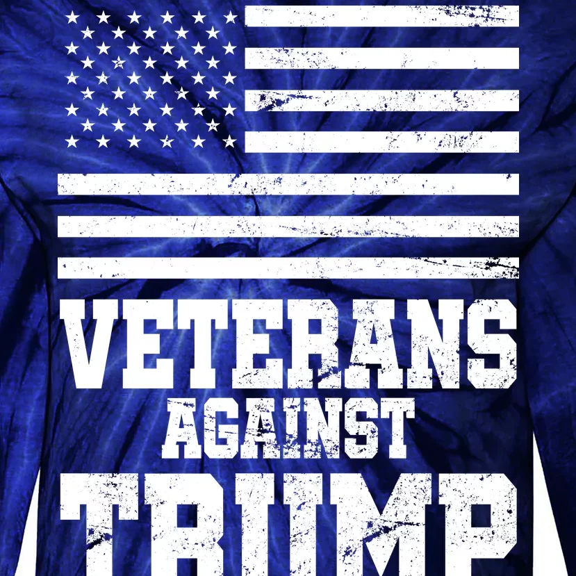 Veterans Against Trump Tie-Dye Long Sleeve Shirt