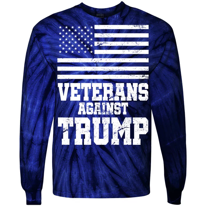 Veterans Against Trump Tie-Dye Long Sleeve Shirt