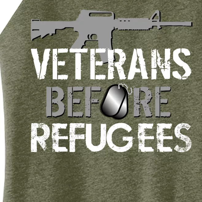 Veterans Before Refugees Women’s Perfect Tri Rocker Tank