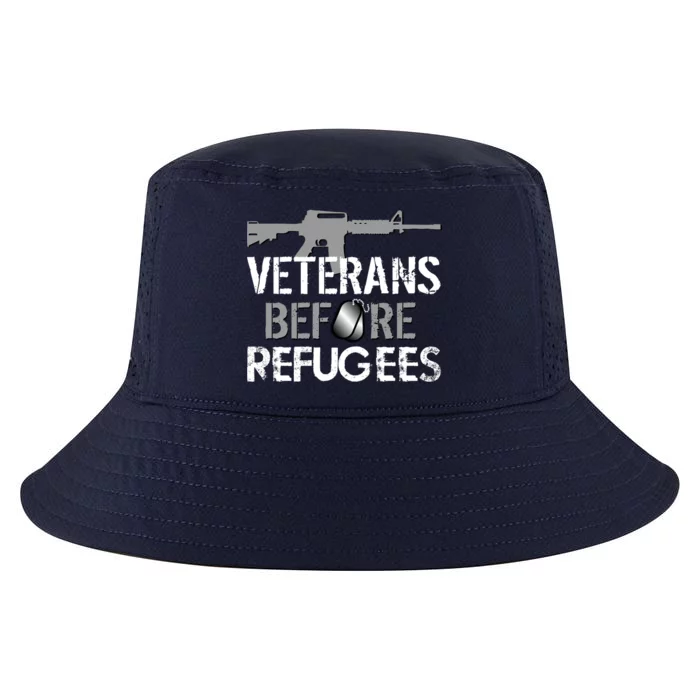 Veterans Before Refugees Cool Comfort Performance Bucket Hat