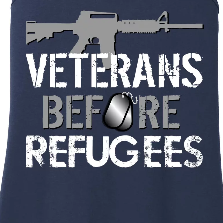 Veterans Before Refugees Ladies Essential Tank