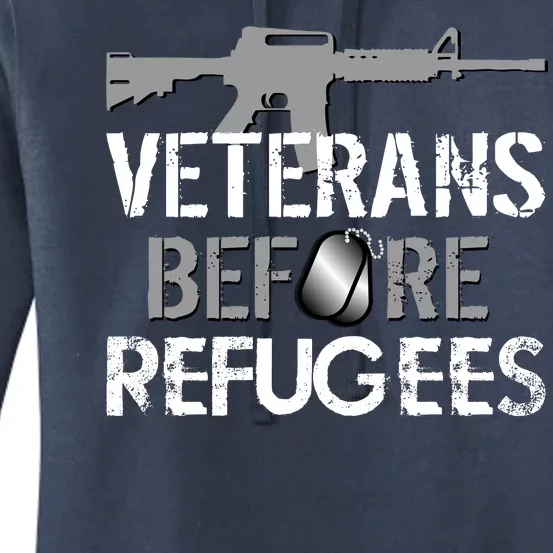 Veterans Before Refugees Women's Pullover Hoodie