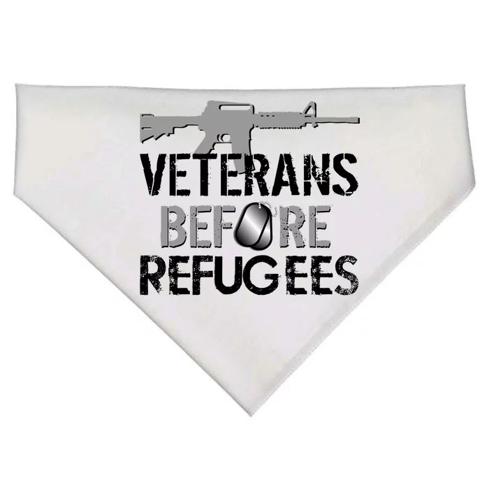 Veterans Before Refugees USA-Made Doggie Bandana