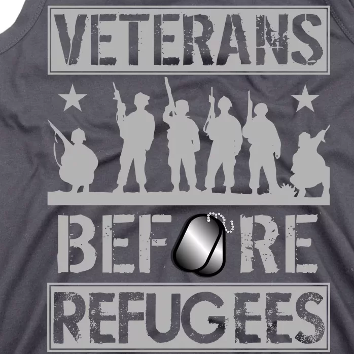 Veterans Before Refugees Veteran Tank Top