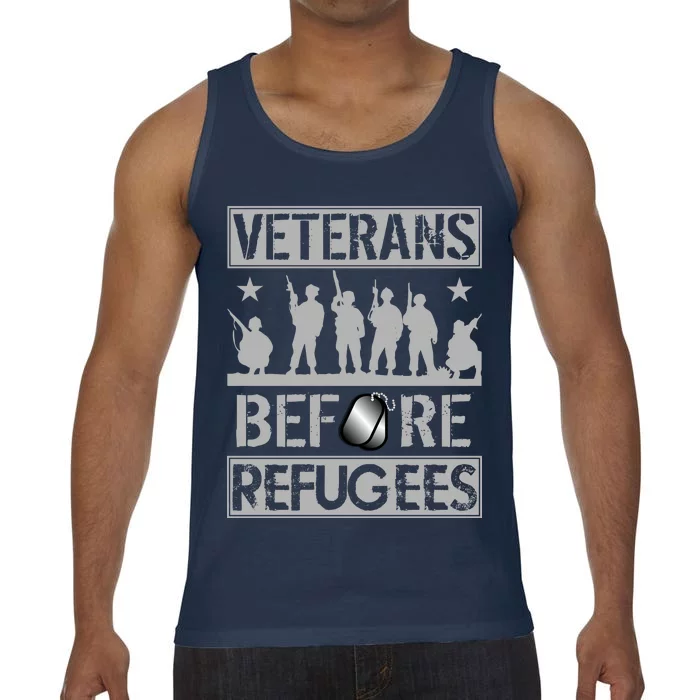 Veterans Before Refugees Veteran Comfort Colors® Tank Top