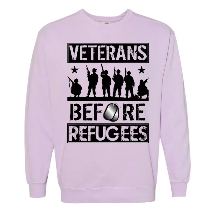 Veterans Before Refugees Veteran Garment-Dyed Sweatshirt