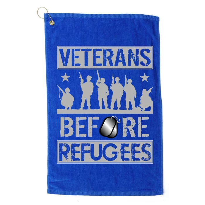 Veterans Before Refugees Veteran Platinum Collection Golf Towel