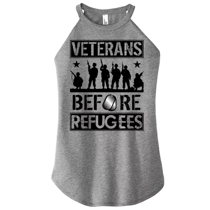 Veterans Before Refugees Veteran Women’s Perfect Tri Rocker Tank