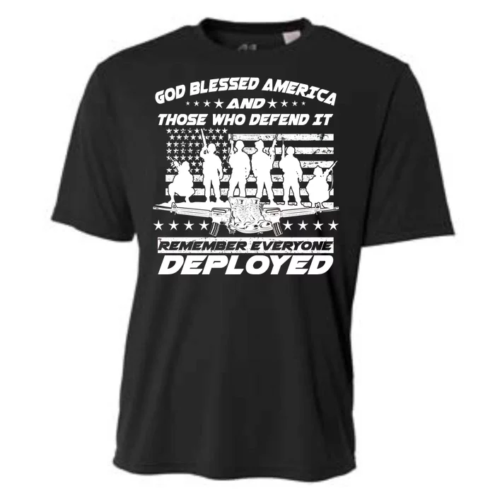 Veterans God Bless America And Those Who Defend It Cooling Performance Crew T-Shirt