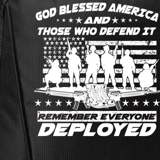 Veterans God Bless America And Those Who Defend It City Backpack