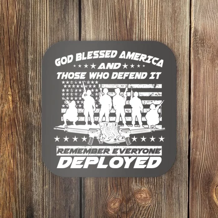 Veterans God Bless America And Those Who Defend It Coaster