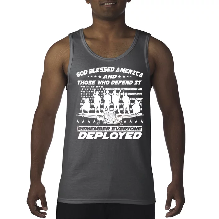 Veterans God Bless America And Those Who Defend It Tank Top