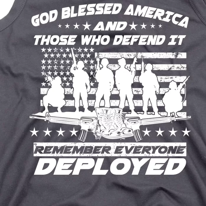 Veterans God Bless America And Those Who Defend It Tank Top