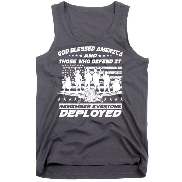 Veterans God Bless America And Those Who Defend It Tank Top