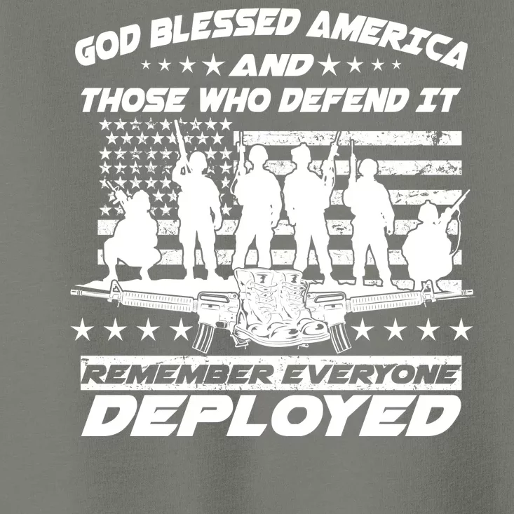 Veterans God Bless America And Those Who Defend It Toddler T-Shirt