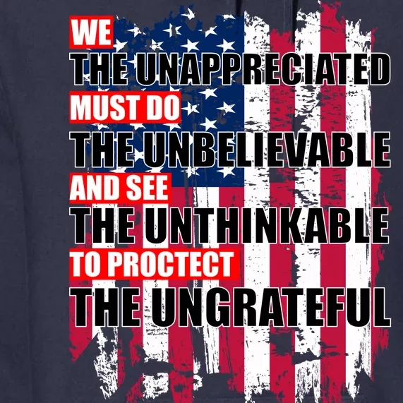 Veterans Must Do The Unthinkable Premium Hoodie