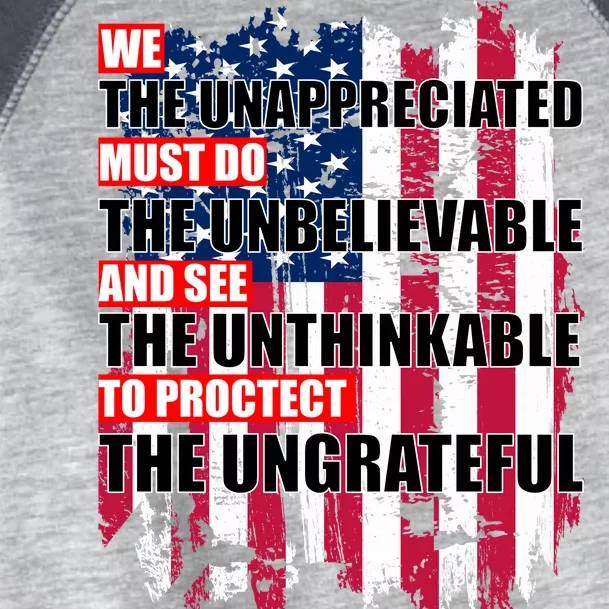 Veterans Must Do The Unthinkable Toddler Fine Jersey T-Shirt