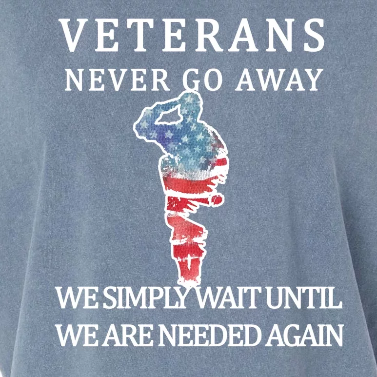 Veterans Never Go Away Garment-Dyed Women's Muscle Tee