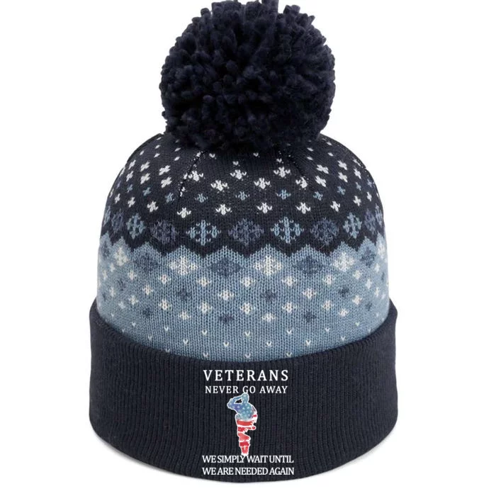 Veterans Never Go Away The Baniff Cuffed Pom Beanie