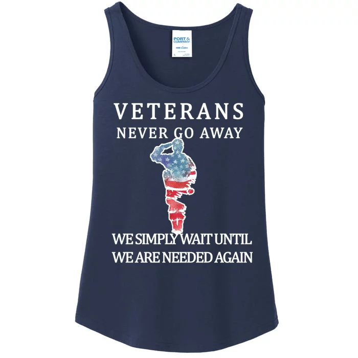 Veterans Never Go Away Ladies Essential Tank