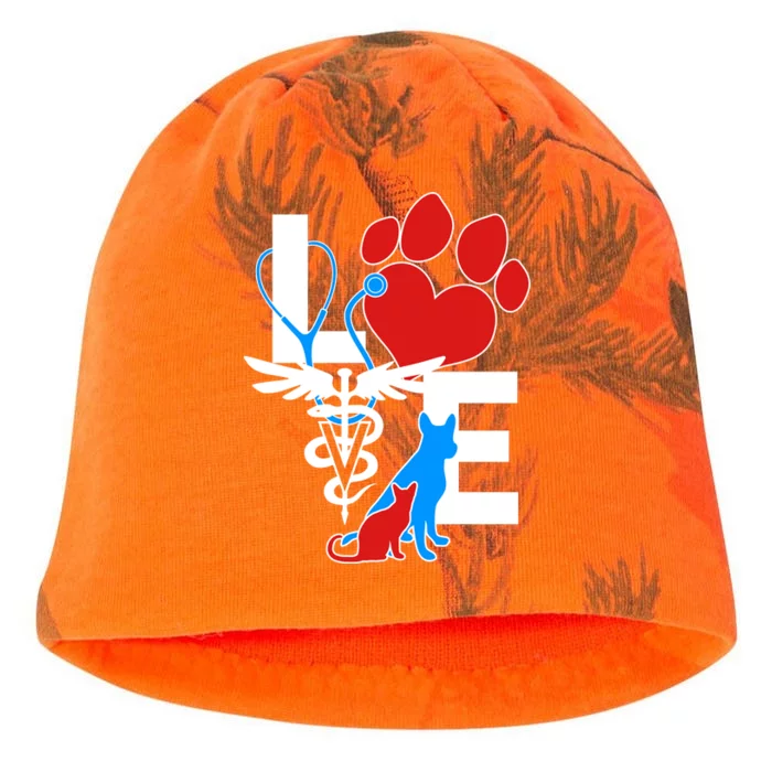 Veterinarian Love Cat and Dog Kati - Camo Knit Beanie