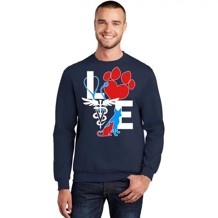 Veterinarian Love Cat and Dog Sweatshirt