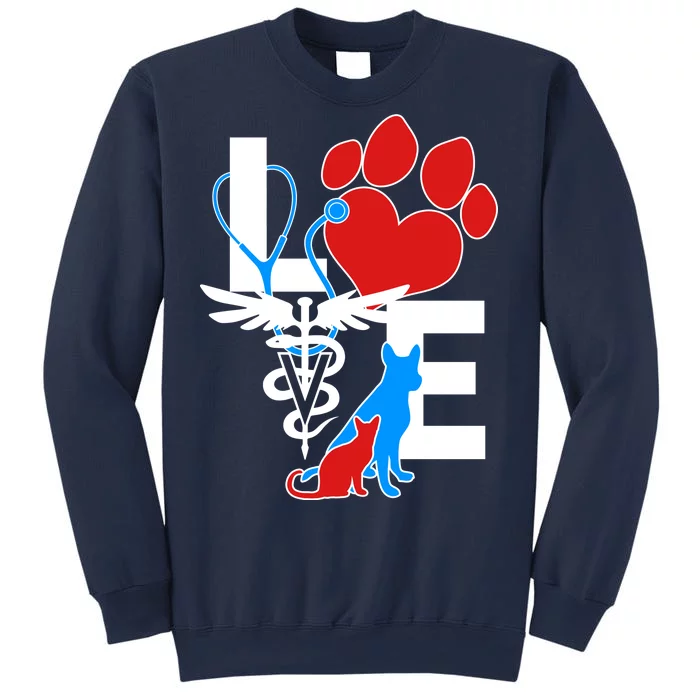 Veterinarian Love Cat and Dog Sweatshirt