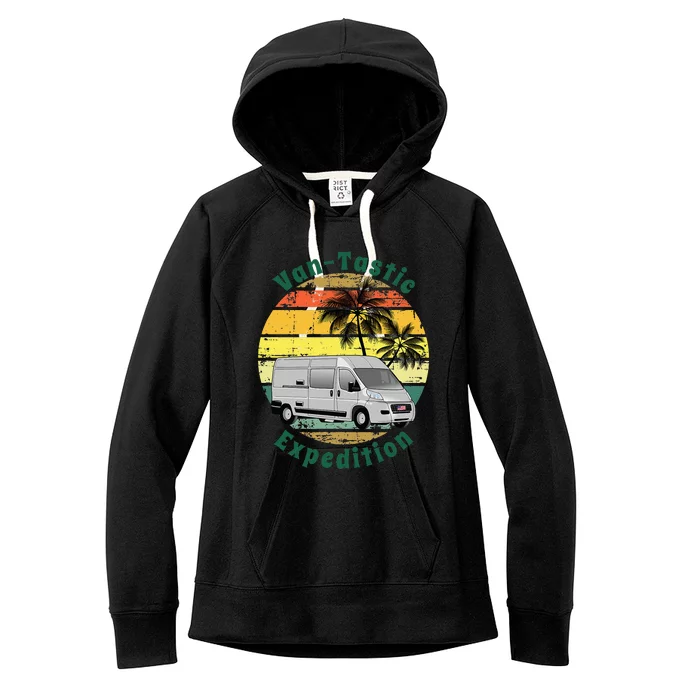 VanTastic Expedition Vanlife Van Camper Lover Women's Fleece Hoodie