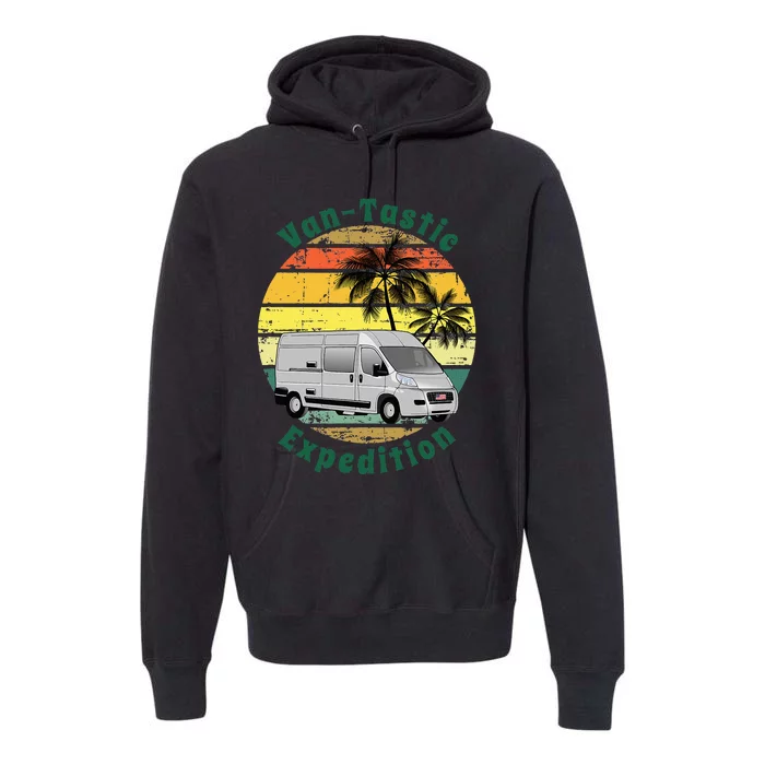 VanTastic Expedition Vanlife Van Camper Lover Premium Hoodie