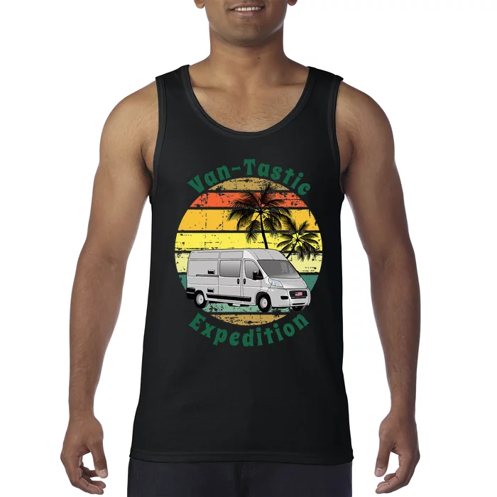 VanTastic Expedition Vanlife Van Camper Lover Tank Top