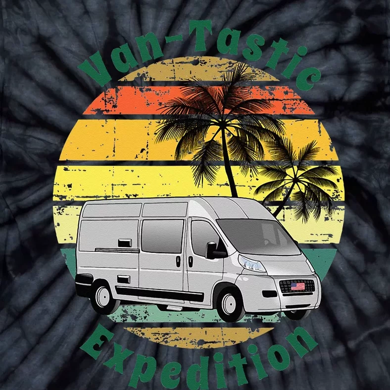 VanTastic Expedition Vanlife Van Camper Lover Tie-Dye T-Shirt