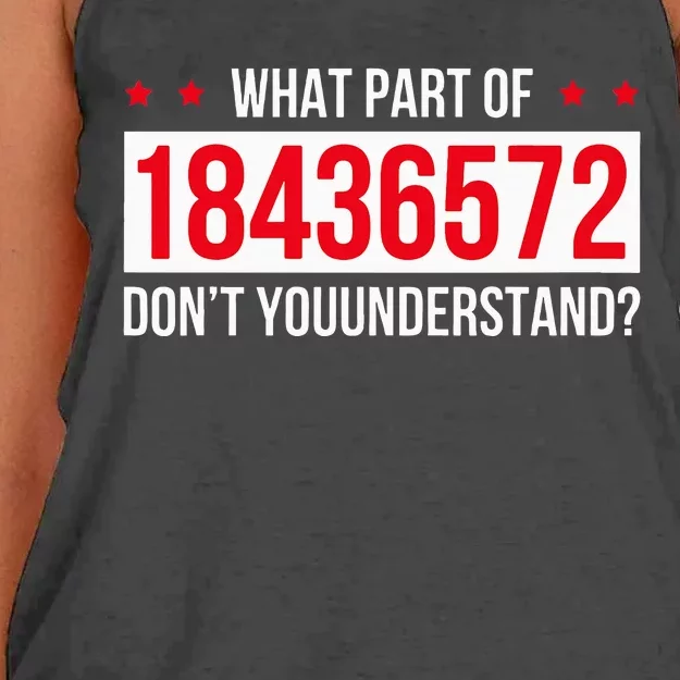 V8 Engine What Part Of 18436572 Dont You Understand Women's Knotted Racerback Tank