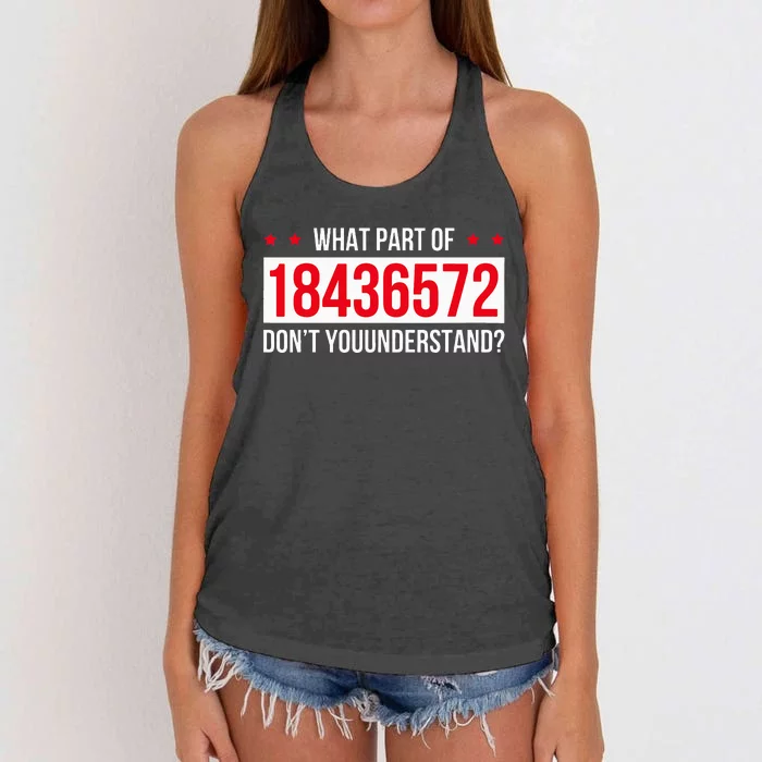 V8 Engine What Part Of 18436572 Dont You Understand Women's Knotted Racerback Tank