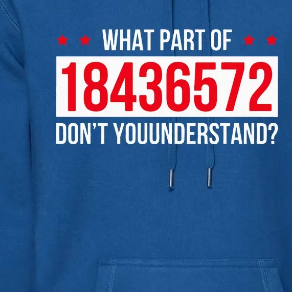 V8 Engine What Part Of 18436572 Dont You Understand Premium Hoodie