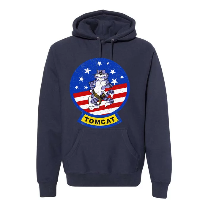 Vintage F 14 Tomcat Premium Hoodie