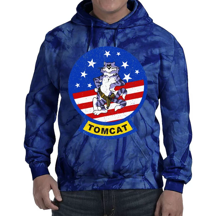 Vintage F 14 Tomcat Tie Dye Hoodie