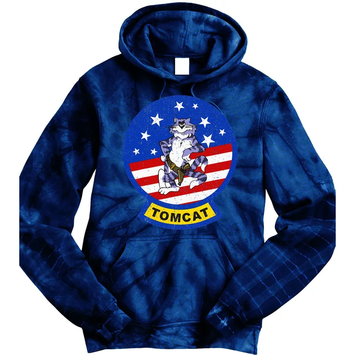 Vintage F 14 Tomcat Tie Dye Hoodie