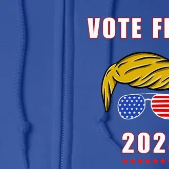 Vote Felon 2024 Voting For The Felon 2024 Funny Election Full Zip Hoodie