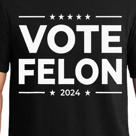 Vote Felon 2024 45 And 47 Pajama Set