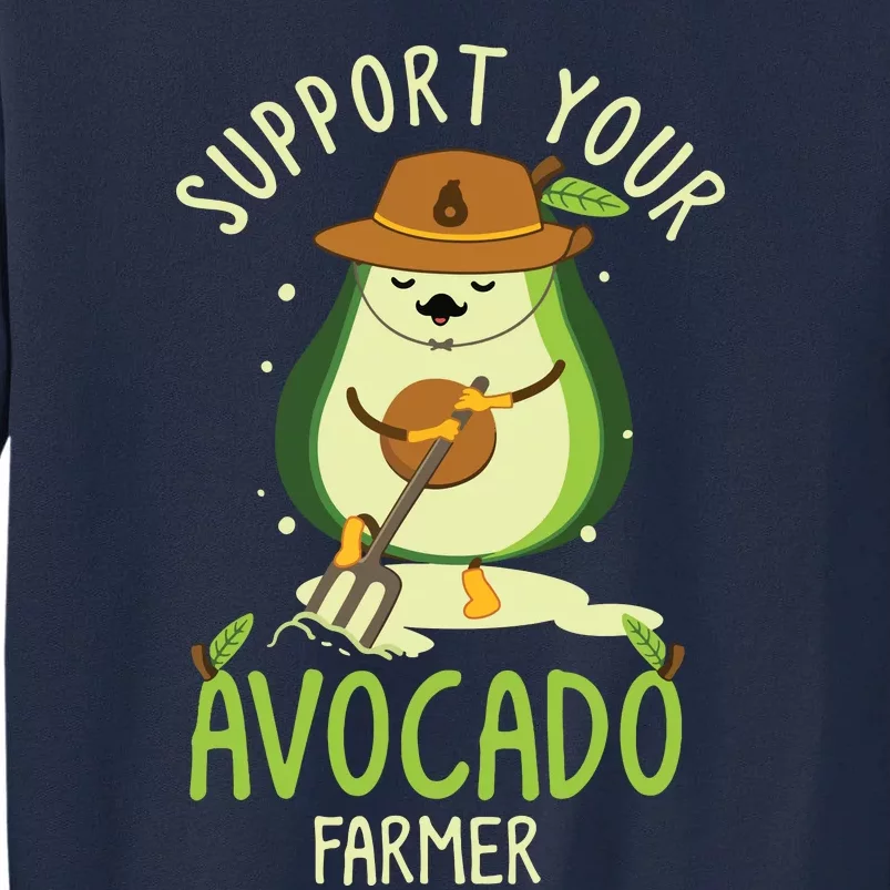 Vegan Food And Avocado Lover Or Guacamole Or Avocado Farmer Tall Sweatshirt