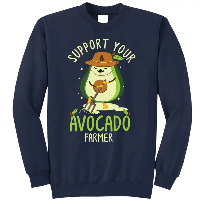 Vegan Food And Avocado Lover Or Guacamole Or Avocado Farmer Tall Sweatshirt