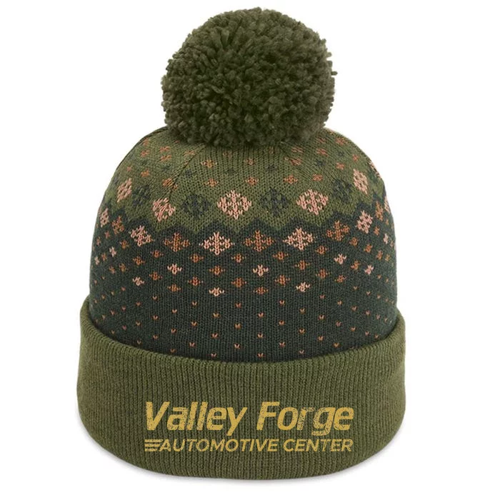 Valley Forge Automotive Distressed Look The Baniff Cuffed Pom Beanie