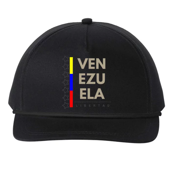 Venezuelan Flag Apparel With 7 Stars Libertad Tricolor Gift Snapback Five-Panel Rope Hat