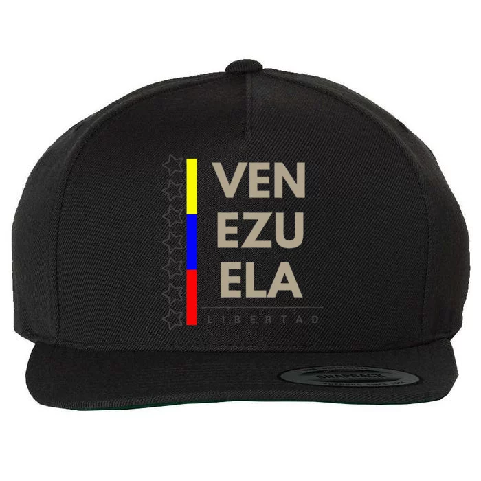 Venezuelan Flag Apparel With 7 Stars Libertad Tricolor Gift Wool Snapback Cap