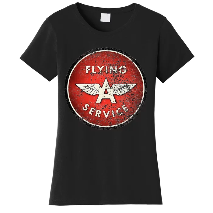 Vintage Flying A Gas Station Women's T-Shirt