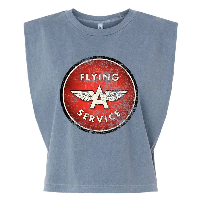 Vintage Flying A Gas Station Garment-Dyed Women's Muscle Tee