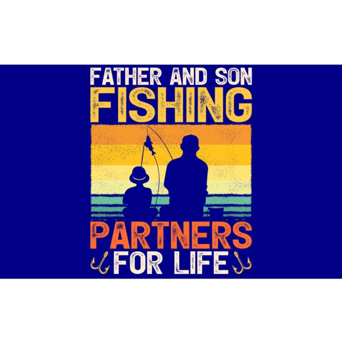 Vintage Father And Son Fishing Partners For Life Fathers Day Gift Bumper Sticker