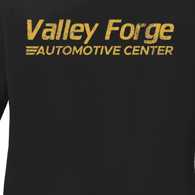 Valley Forge Automotive Distressed Look Ladies Long Sleeve Shirt