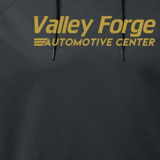 Valley Forge Automotive Center Funny Car Mechanics Gift Performance Fleece Hoodie