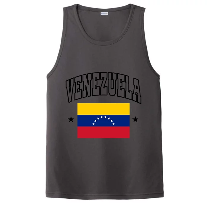 Venezuela Flag Athletic Souvenir Gift Performance Tank